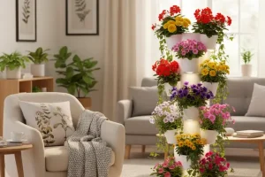 floral vertical tower
