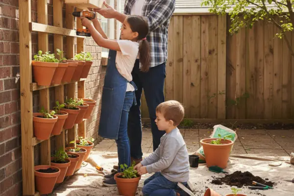 kids friendly vertical garden